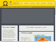 Tablet Screenshot of omega-gymnastics.com
